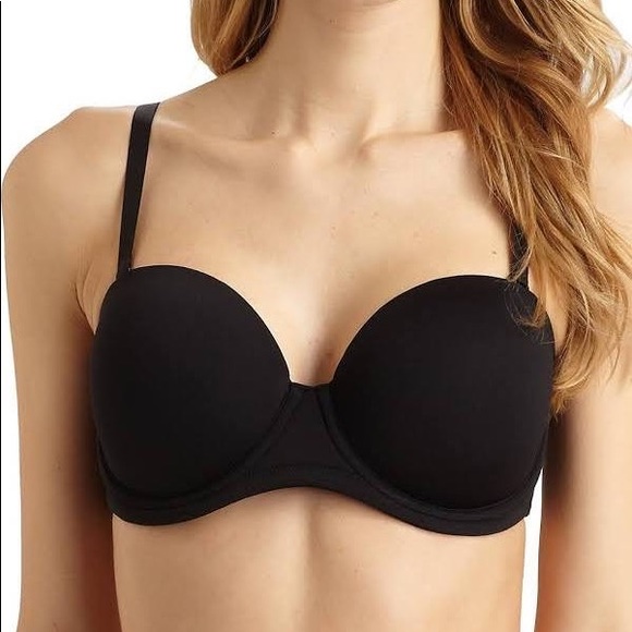 Wacoal Red Carpet Strapless Black Underwire Bra Size 32DD NWT - Picture 2 of 6